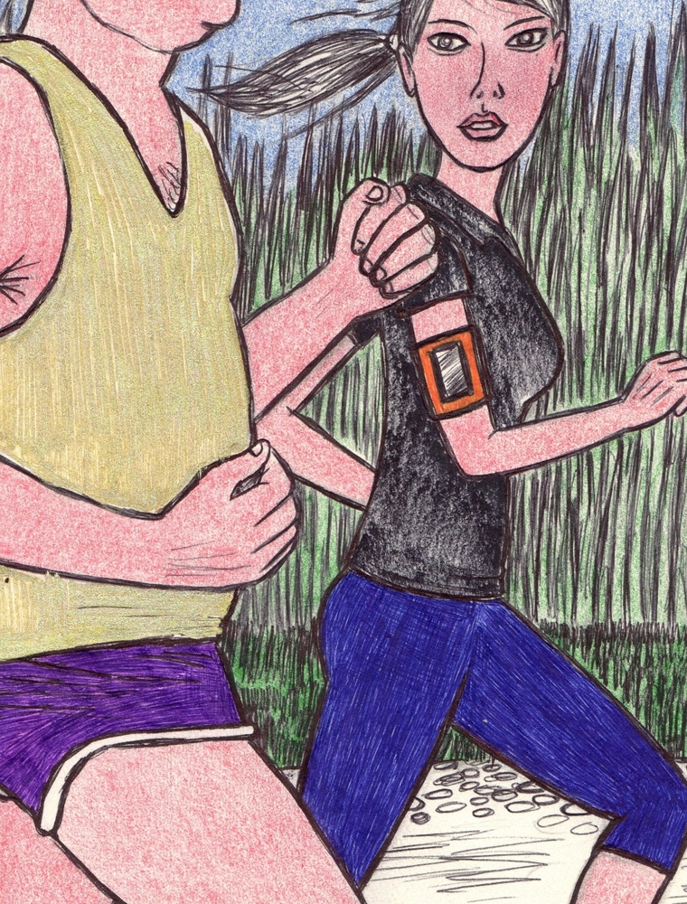 Home decor Art PRINT on paper "Runners lane"